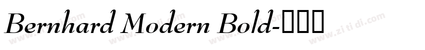 Bernhard Modern Bold字体转换